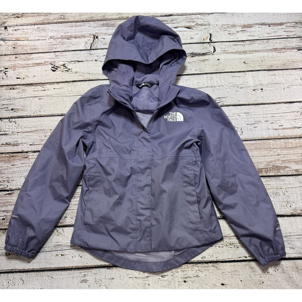 The North Face Windbreaker Rain Jacket Dryvent Girls Purple Size S (7-8)